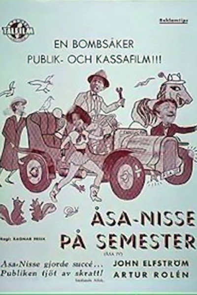 Póster de Åsa-Nisse på semester