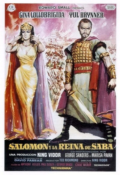 Póster de Salomón y la reina de Saba