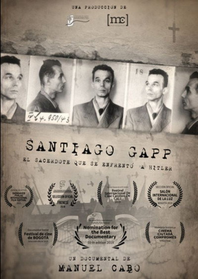 Póster de Santiago Gapp. El sacerdote que se enfrentó a Hitler