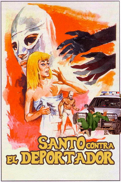 Póster de Santo contra el espectro de El Estrangulador