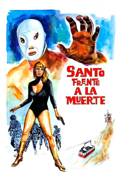 Póster de Santo contra los asesinos de la Mafia