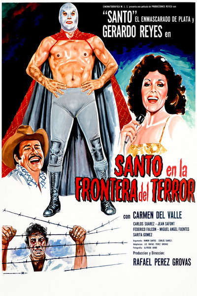 Póster de Santo en la frontera del terror