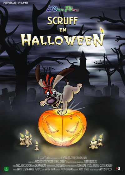 Póster de Scruff En Halloween
