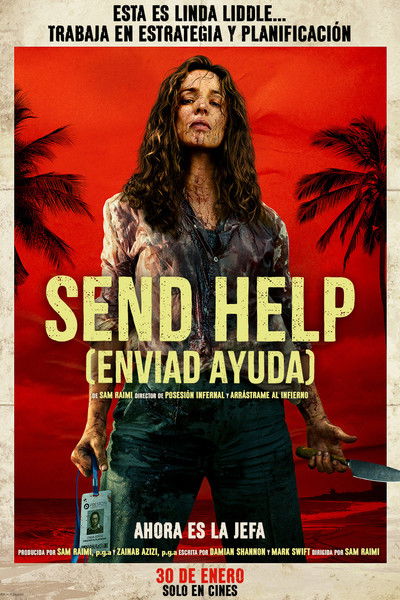 Póster de Send Help (Enviad Ayuda)
