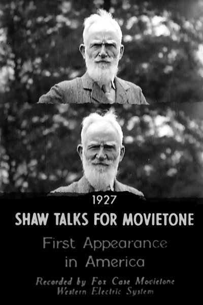 Póster de Shaw Talks for Movietone News