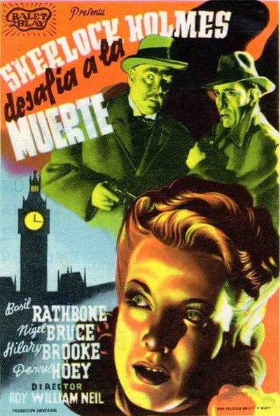 Póster de Sherlock Holmes desafía a la muerte