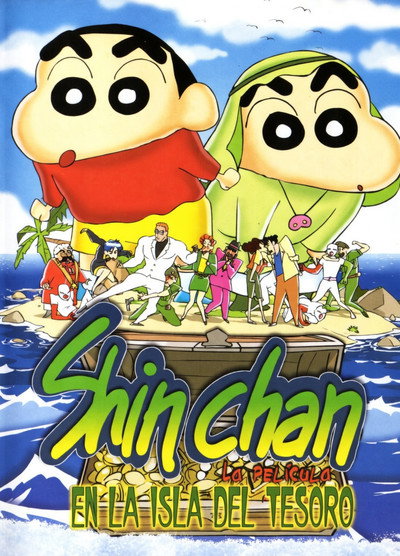 Póster de Shin-Chan en la isla del tesoro