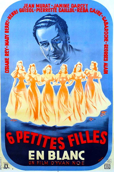 Póster de Six petites filles en blanc