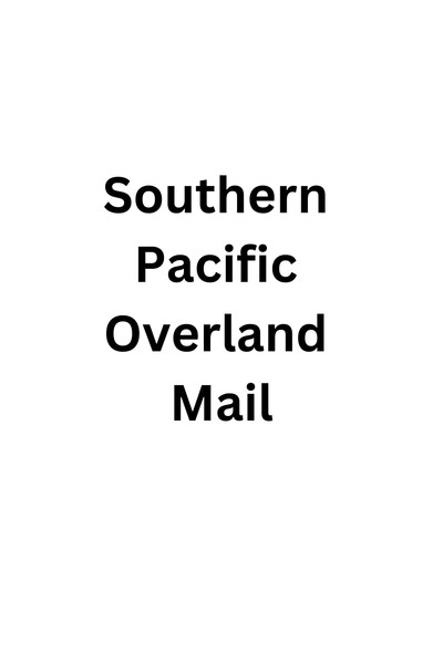 Póster de Southern Pacific Overland Mail