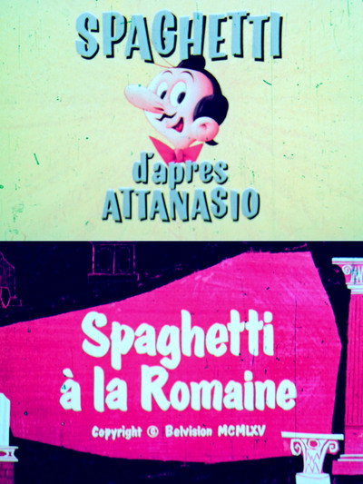 Póster de Spaghetti à la romaine