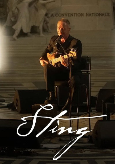Póster de Sting en el Panteón de París - 50 años de la radio FIP