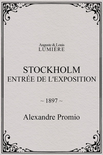 Póster de Stockholm, entrée de l'exposition