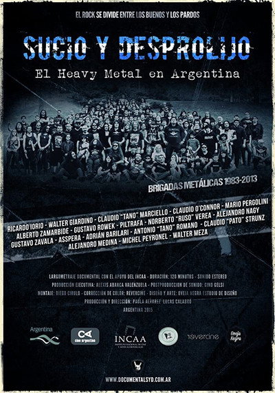 Póster de Sucio y desprolijo: El heavy metal en Argentina