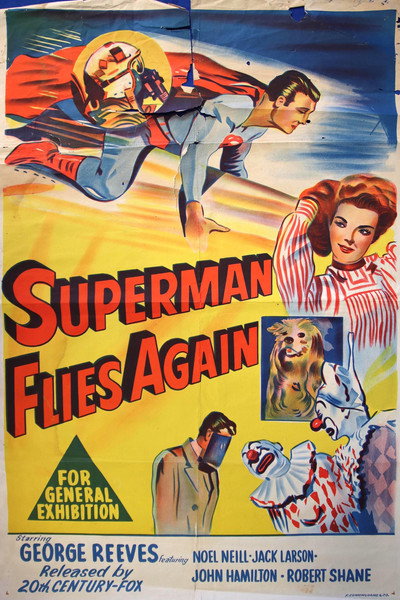 Póster de Superman Flies Again