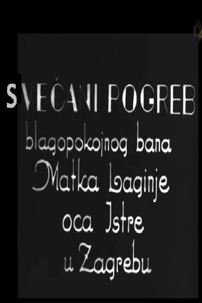 Póster de Svecani pogreb Matka Laginje, oca Istre, u Zagrebu