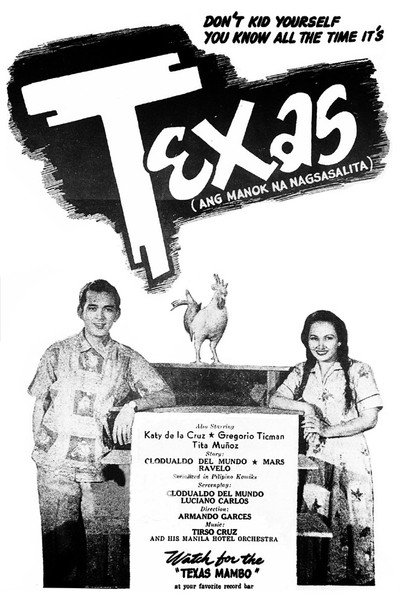 Póster de Teksas, ang manok na nagsasalita