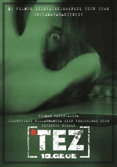 Póster de Tez: 13. Gece