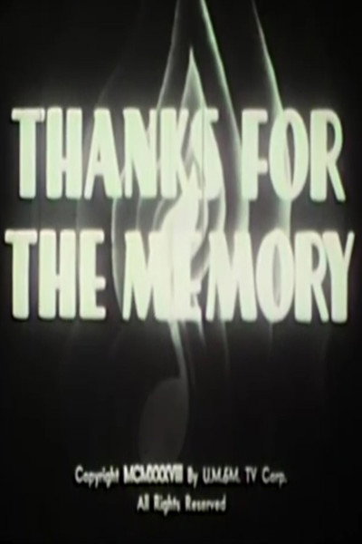 Póster de Thanks for the Memory