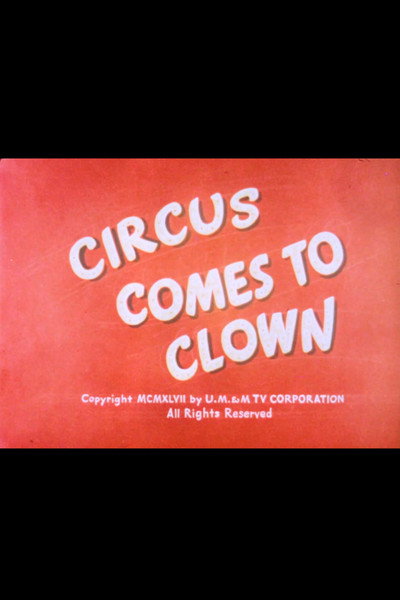 Póster de The Circus Comes to Clown