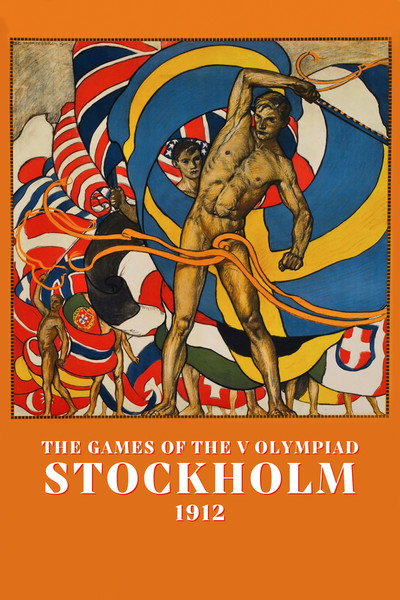 Póster de The Games of the V Olympiad Stockholm, 1912