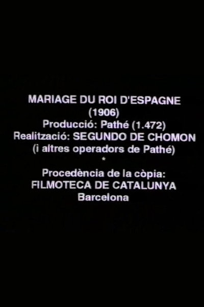 Póster de The Marriage of Princess Ena and Alphonse XIII, King of Spain