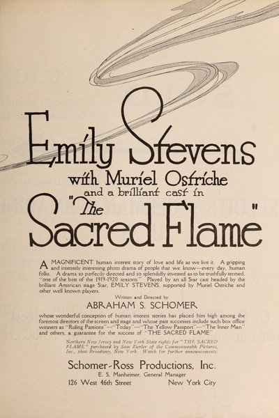 Póster de The Sacred Flame