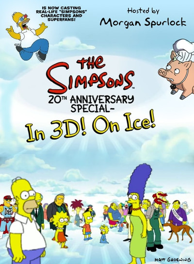 Póster de The Simpsons 20th Anniversary Special - In 3D! On Ice!