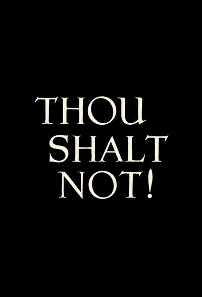 Póster de Thou Shalt Not