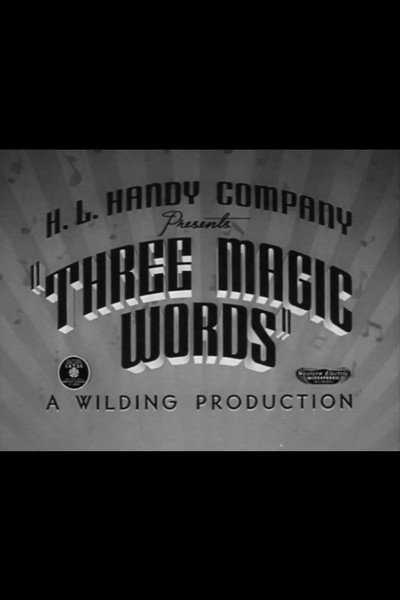 Póster de Three Magic Words