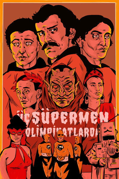 Póster de Three Supermen at the Olympic Games
