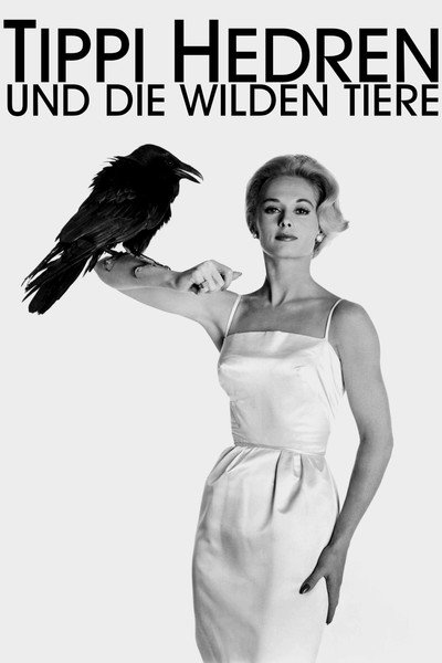 Póster de Tippi Hedren y los animales salvajes
