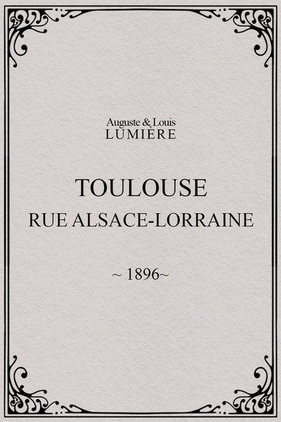 Póster de Toulouse, rue Alsace-Lorraine