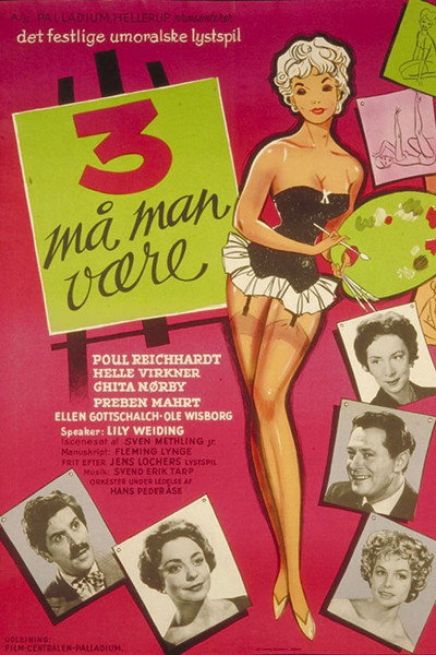 Póster de Tre må man være