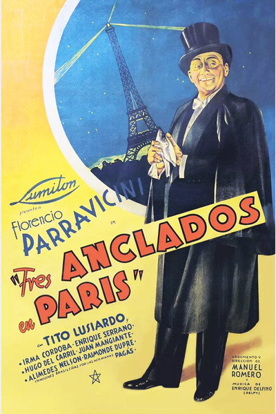 Póster de Tres anclados en París