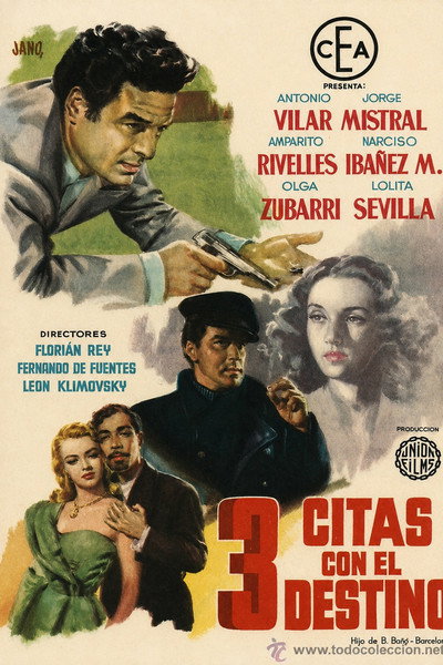 Póster de Tres citas con el destino