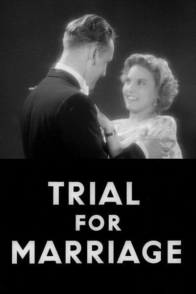 Póster de Trial for Marriage