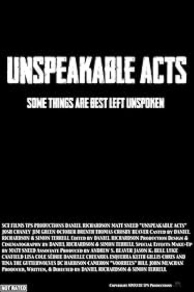 Póster de Unspeakable Acts