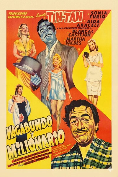 Póster de Vagabundo y millonario