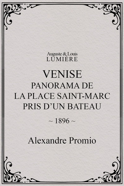 Póster de Venise, panorama de la place Saint-Marc pris d'un bateau