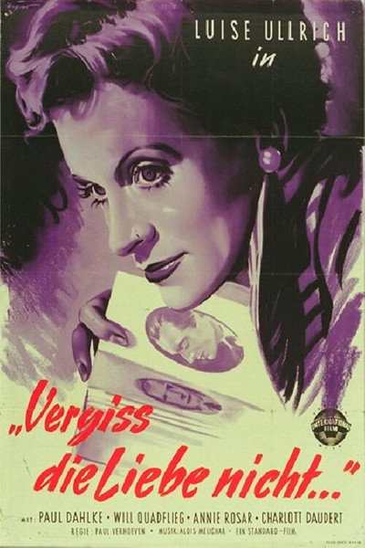 Póster de Vergiß die Liebe nicht