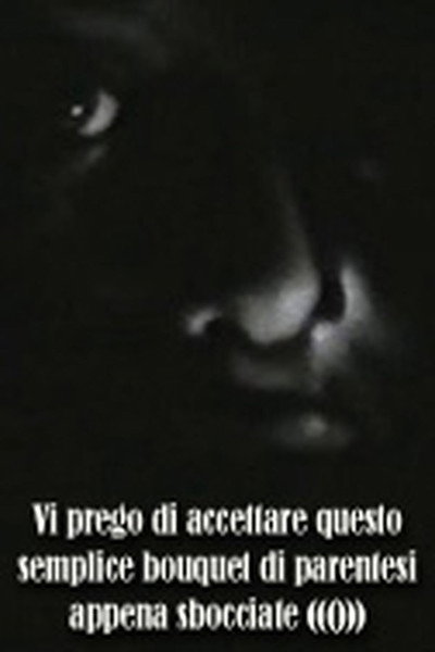 Póster de Vi prego di accettare questo semplice bouquet di parentesi appena sbocciate (((())))