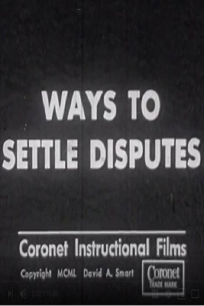 Póster de Ways to Settle Disputes