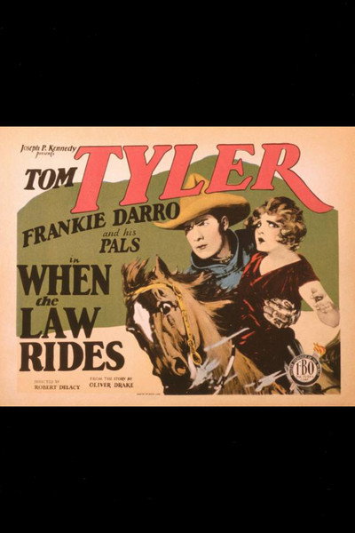 Póster de When the Law Rides