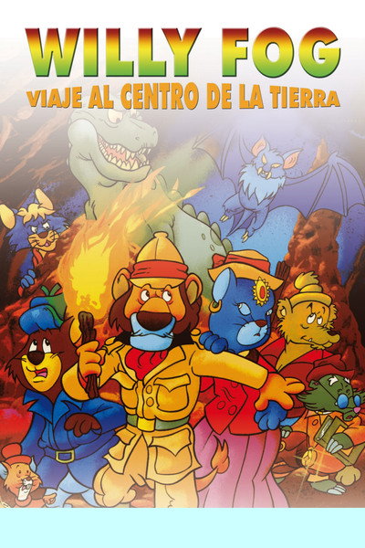 Póster de Willy Fog en viaje al centro de la Tierra