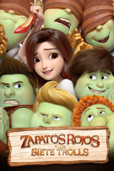Póster de Zapatos rojos y los siete trolls