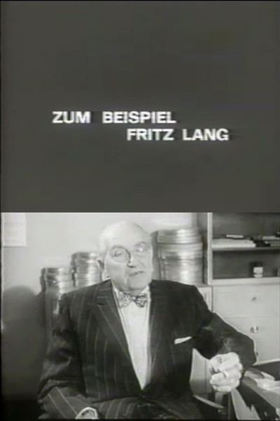 Póster de Zum Beispiel: Fritz Lang