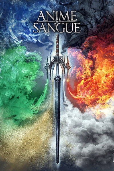 Póster de Anime e sangue