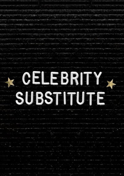 Póster de Celebrity Substitute
