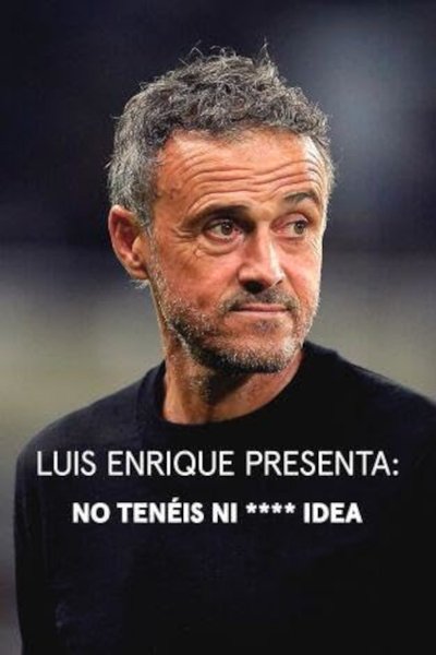 Póster de Luis Enrique presenta: No tenéis ni **** idea