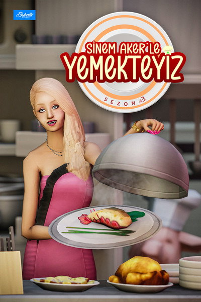 Póster de Sinem Aker'le Yemekteyiz